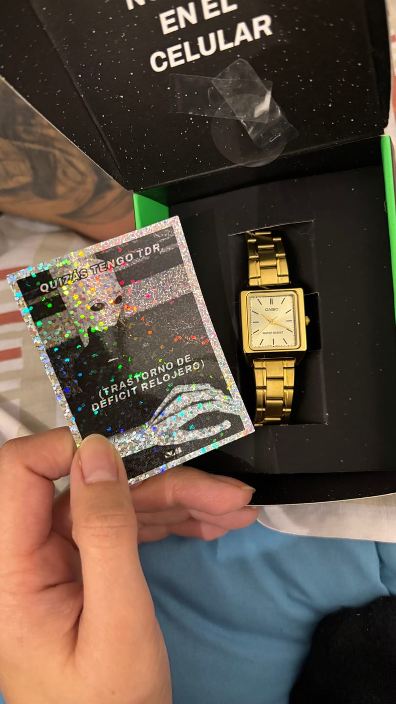 Customer photo review of Reloj Casio Tank Análogo LTP-V007G-9E Dorado