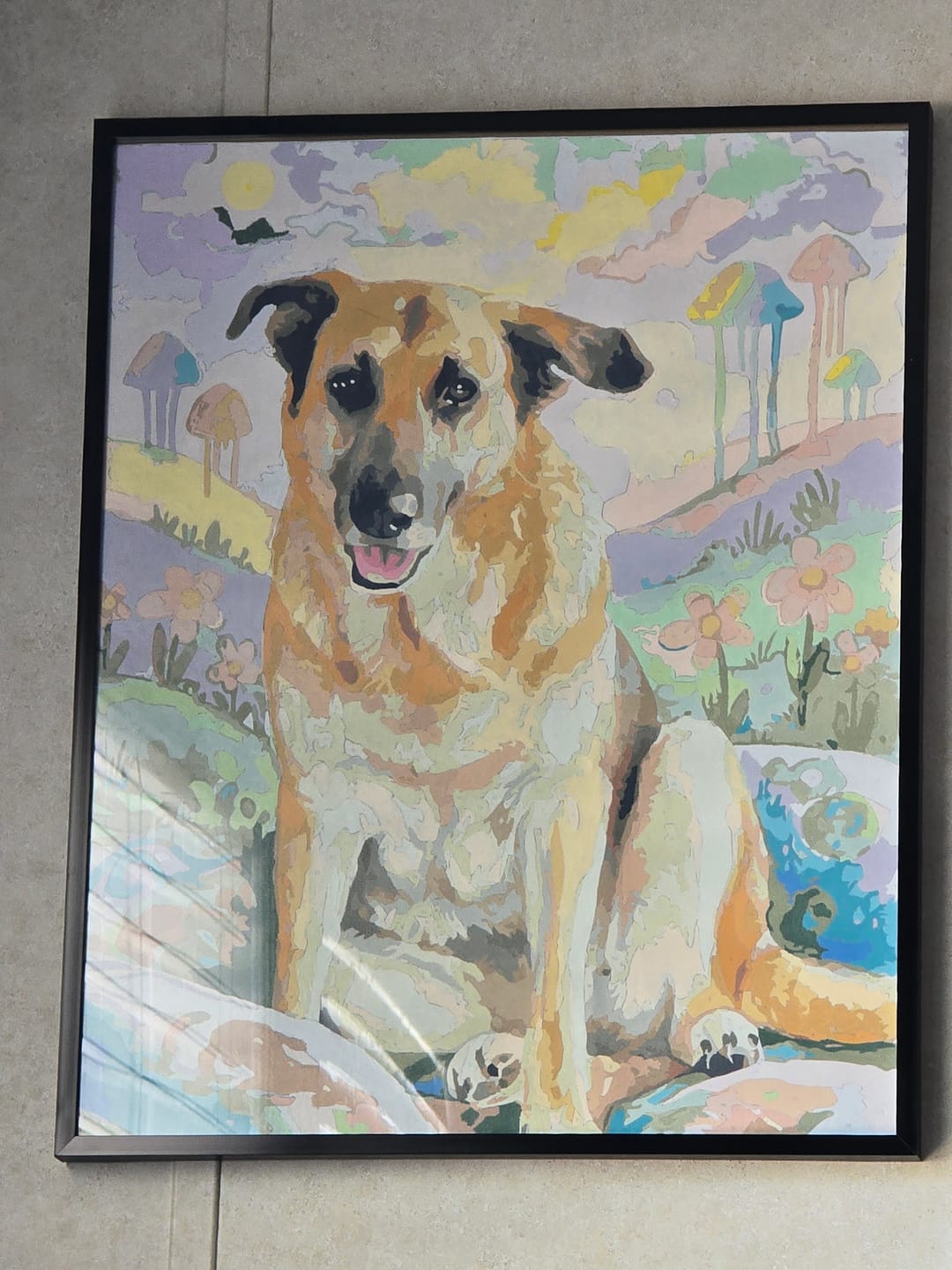 Customer photo review of Custom Paint by Numbers Kit