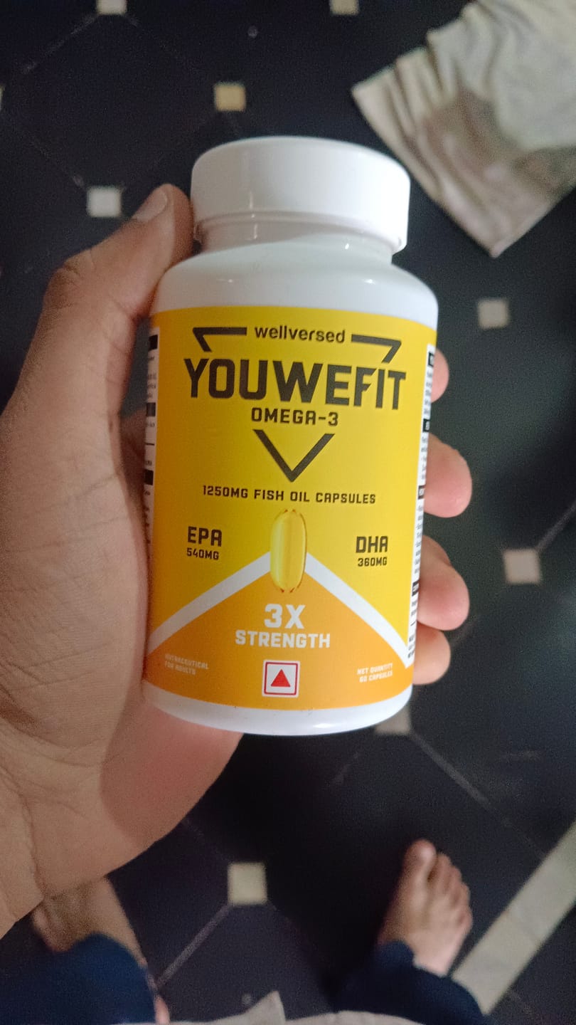 Customer photo review of YouWeFit Omega-3 Fish Oil (60 Capsules), 1250mg