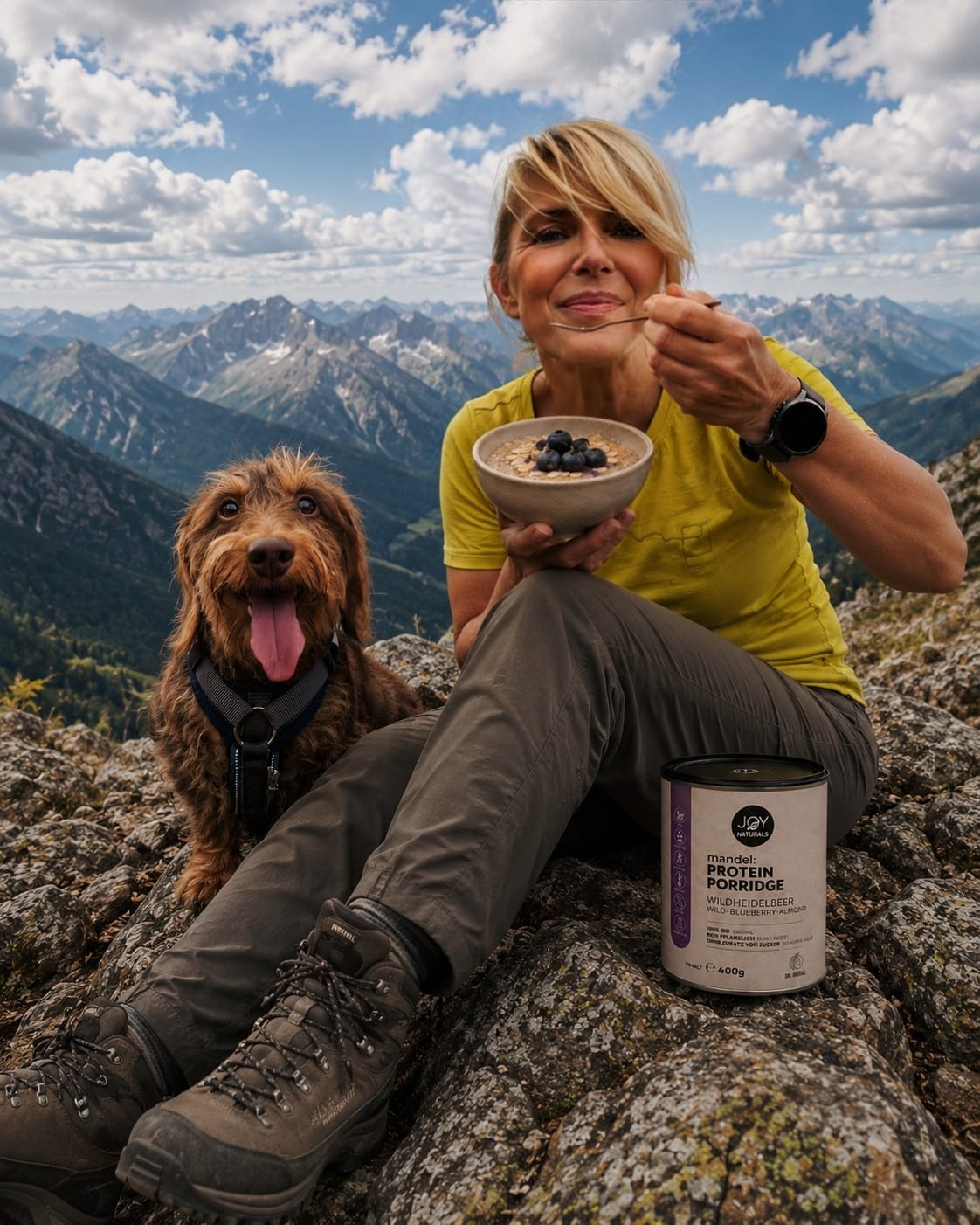 Customer photo review of Probierpaket Mandel Protein Porridge Bio