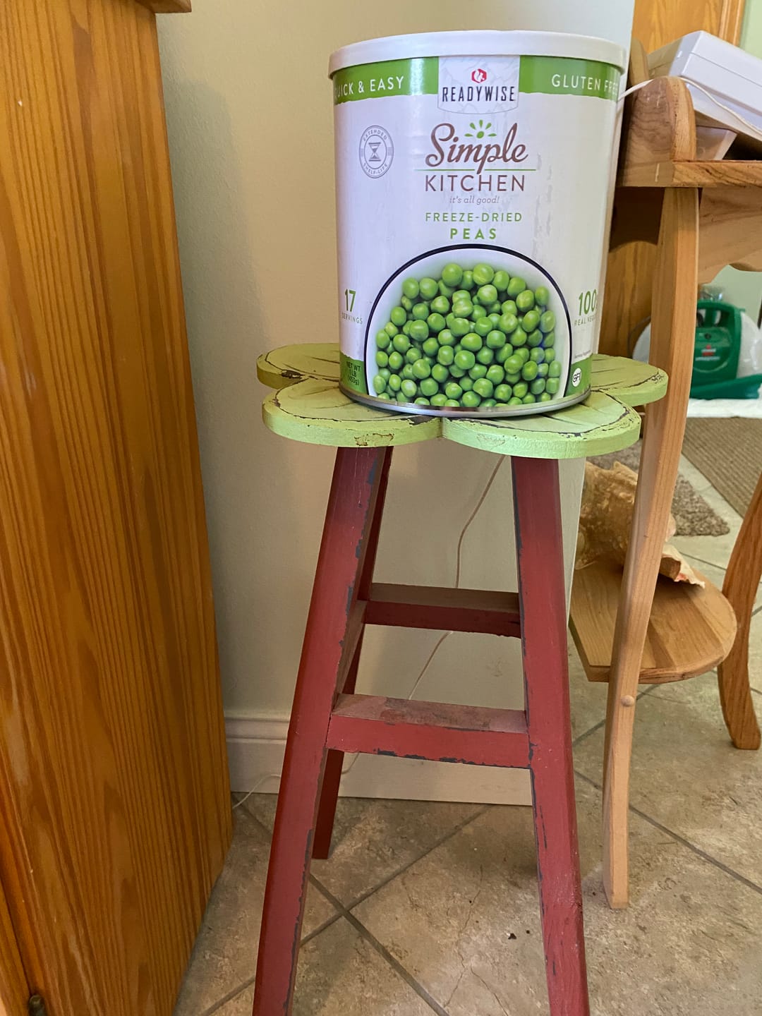 Customer photo review of Peas – Freeze‑Dried #10 Can – 17 Servings | ReadyWise
