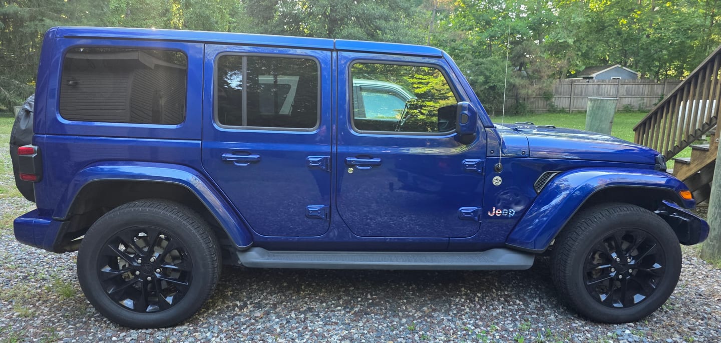 Customer photo review of JEEP Wrangler Emblem Overlay Decal Set | Fits JL, JK, TJ & YJ