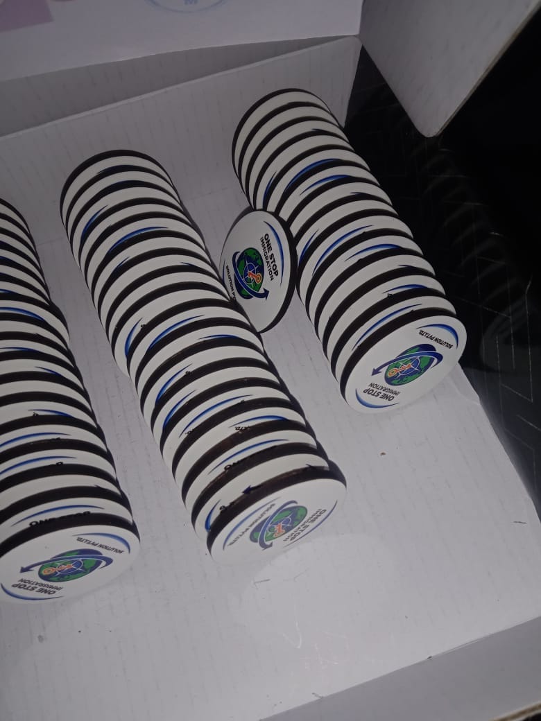 Customer photo review of Customized Magnetic Badge | Wear Your Brand | PrintMine.in