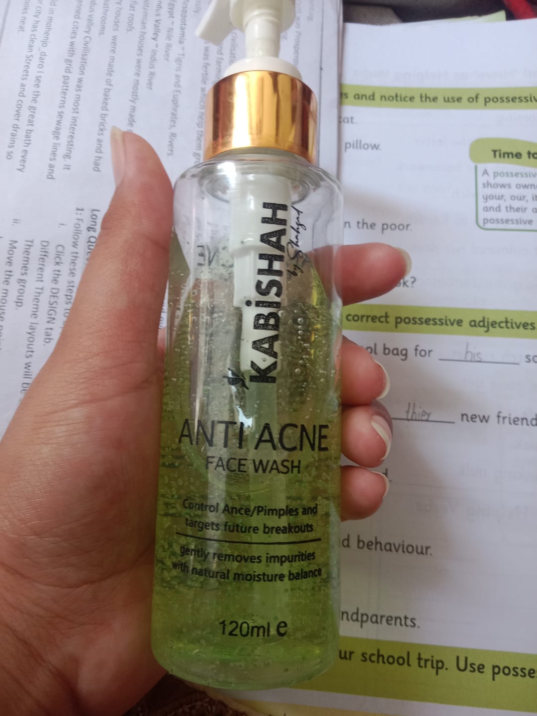 Customer photo review of ClearSkin Pro Anti Acne Face Wash