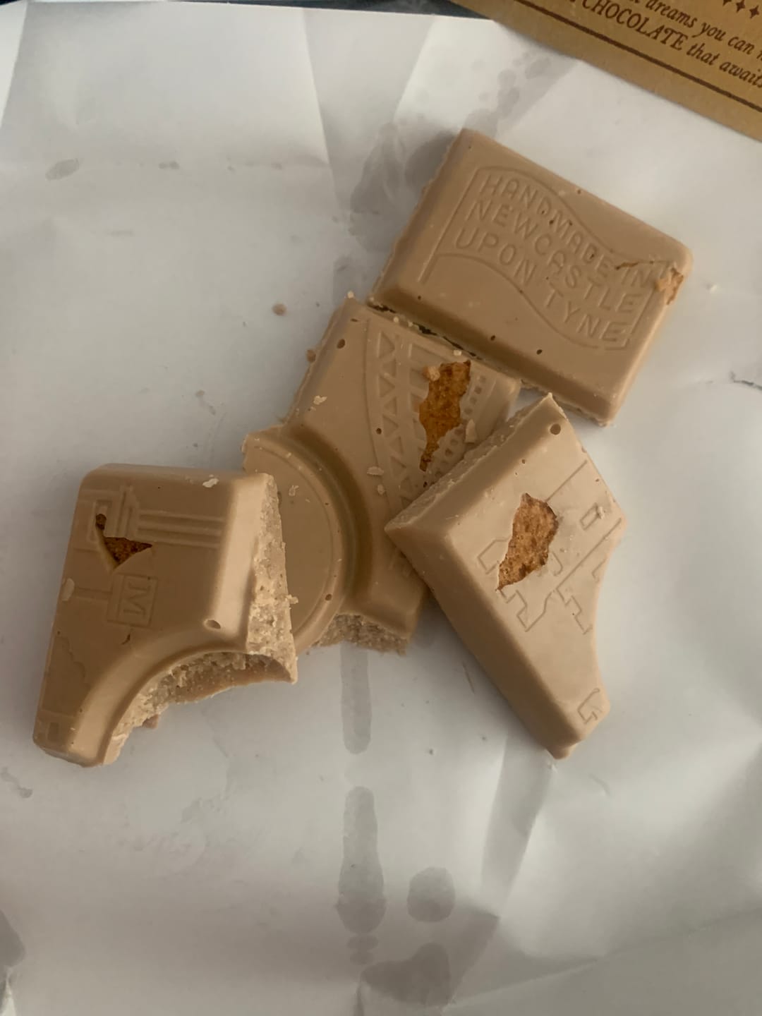 Customer photo review of Nana’s Biscuit Tin Bar 145g