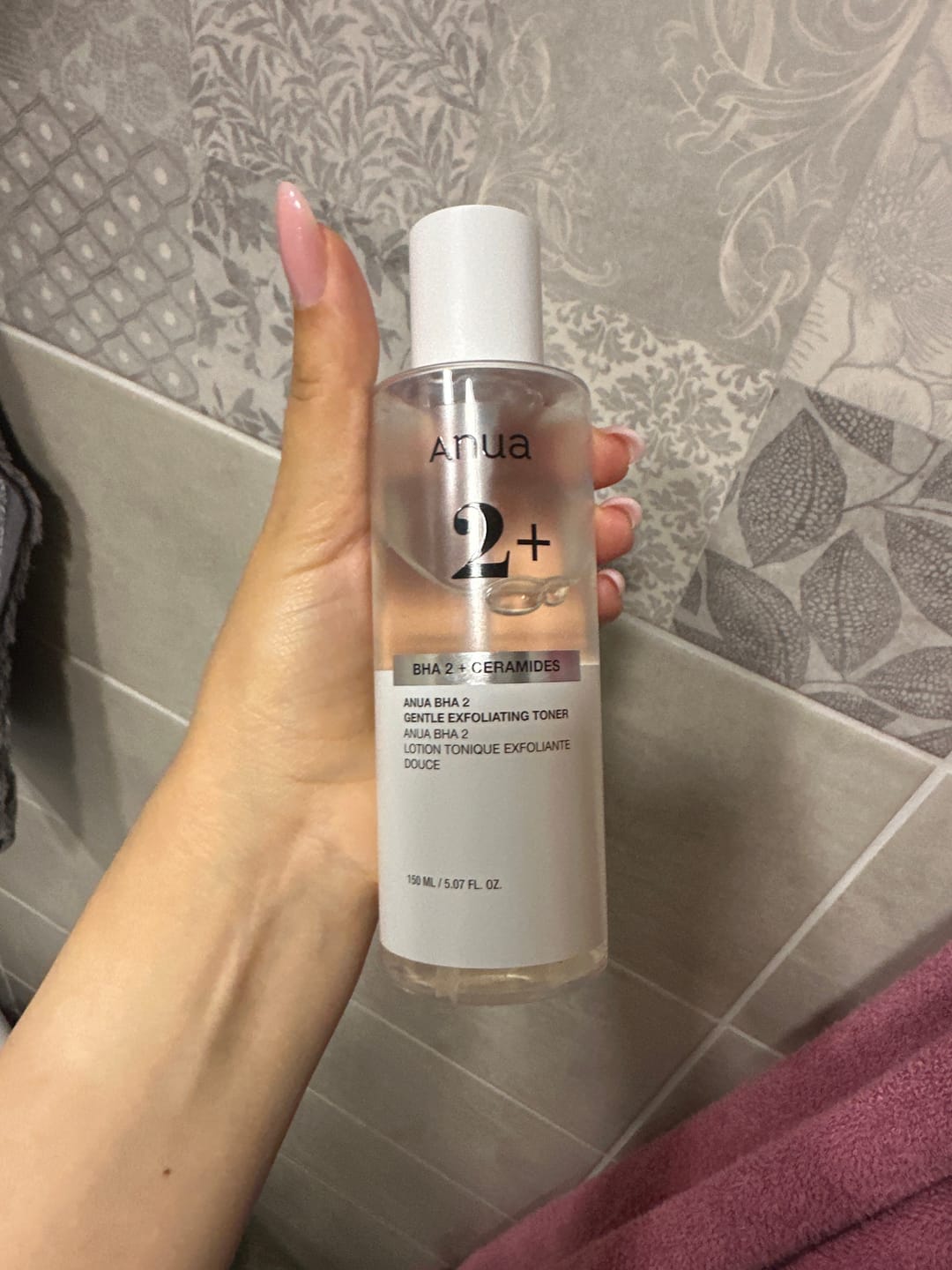 Customer photo review of Maigs toniks ādai ar pīlinga efektu un salicilskābi Anua BHA 2% Gentle Exfoliating Toner
