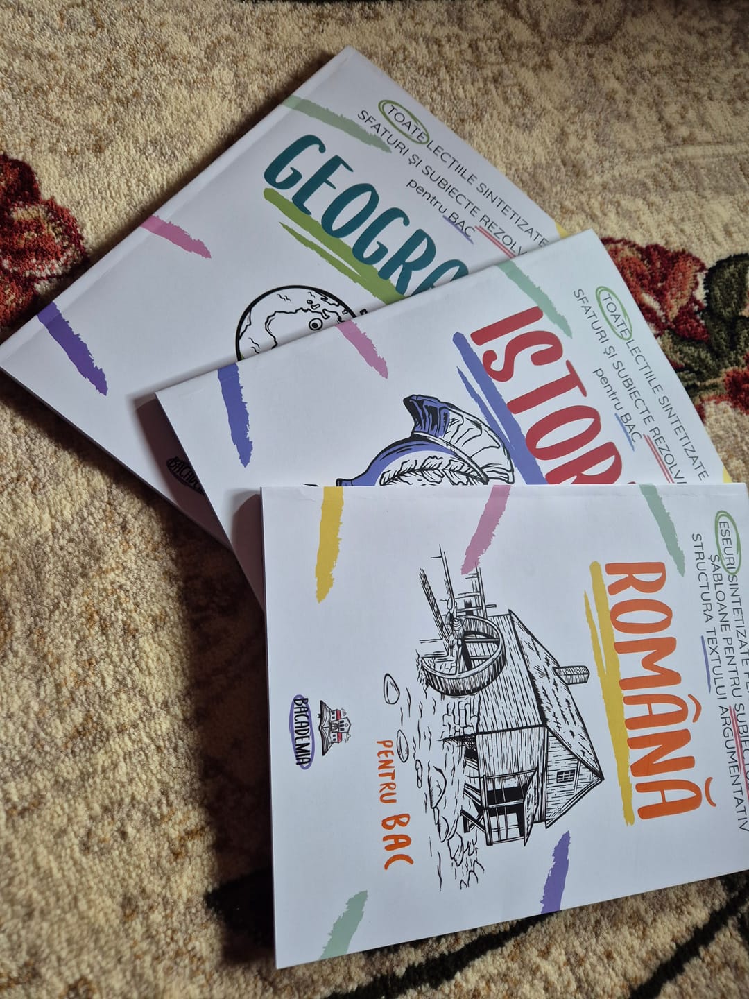 Customer photo review of Pachet Bacalaureat (Română + Istorie + Geografie) Bacademia