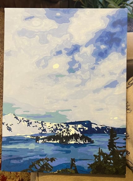 Customer photo review of Custom Paint By Numbers - Turn Trip Memory into Art
