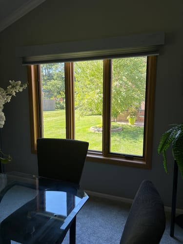 Customer photo review of SmartWings Motorized Light Filtering Cellular Shades Nowa