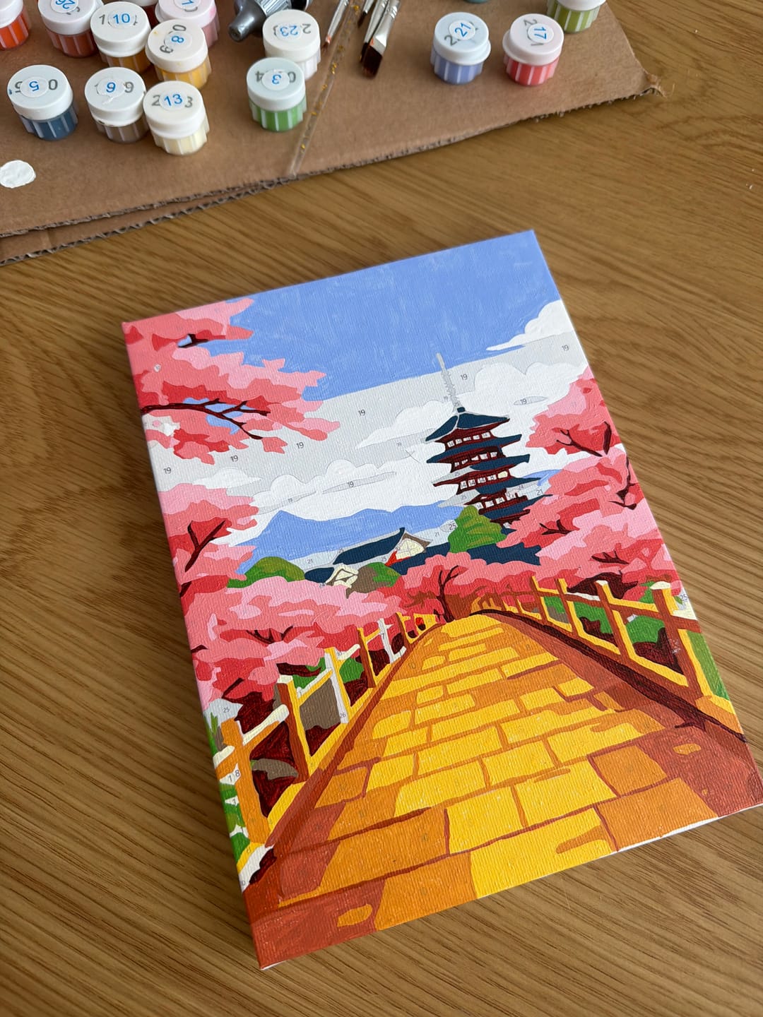 Customer photo review of 6 Mini Paintings - Japanese Landscapes Set