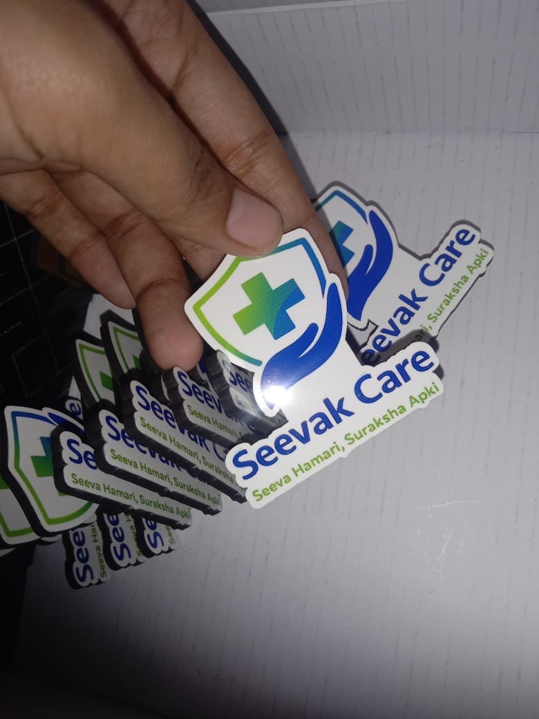 Customer photo review of Customized Magnetic Badge | Wear Your Brand | PrintMine.in