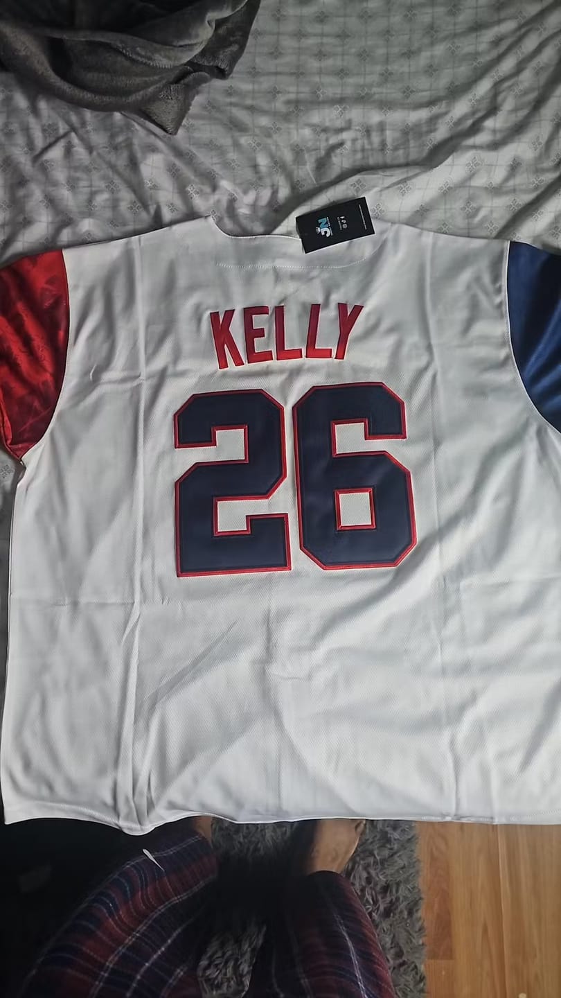 Customer photo review of Dominican Republic Heritage Custom Baseball Jersey