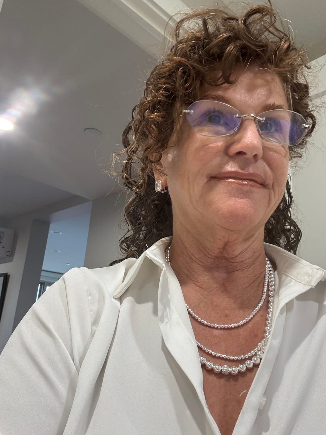 Customer photo review of Double Bare Hoop Earrings
