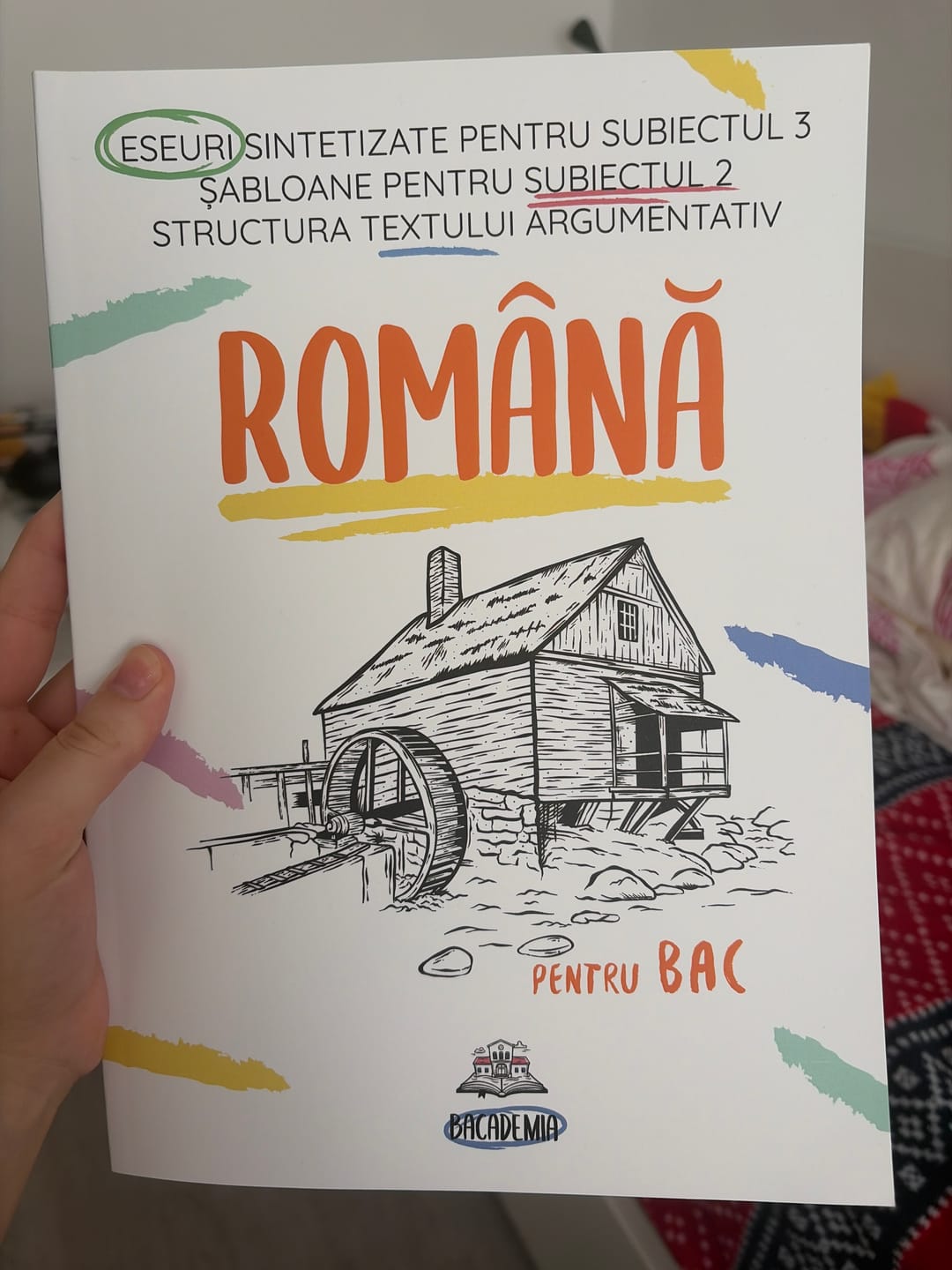 Customer photo review of Carte Română Bacalaureat Bacademia (temă și viziune, caracterizare, relație) - Ediția II