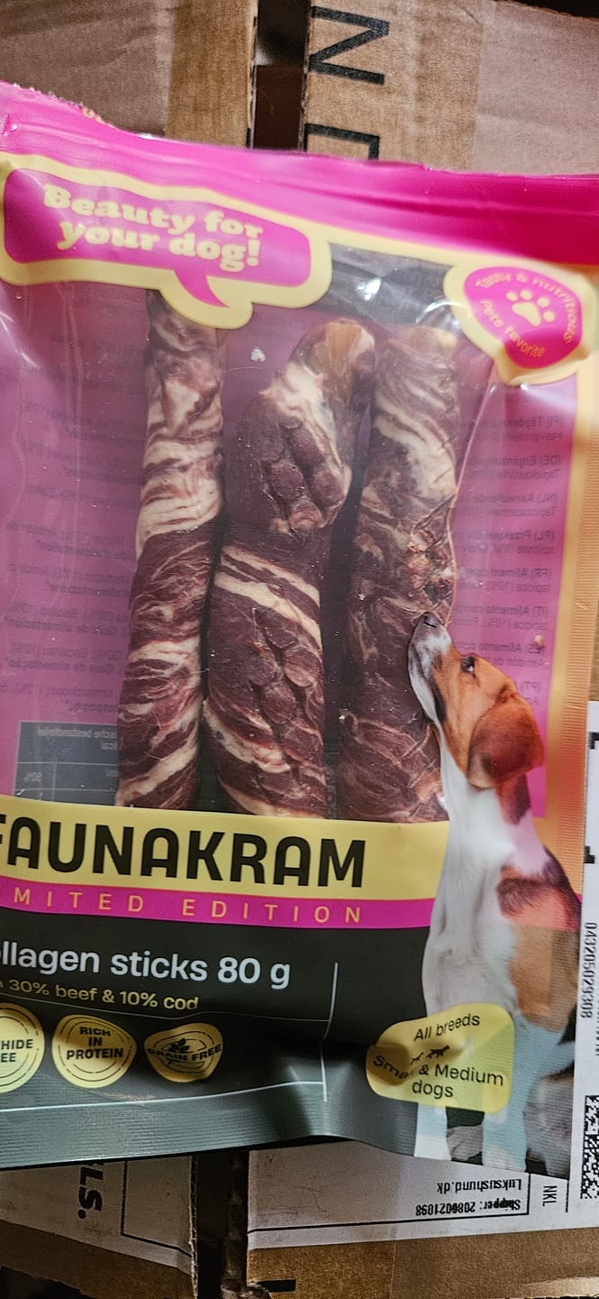 Customer photo review of Faunakram - Kollagen Sticks m. Okse/Torsk, Limited Edition