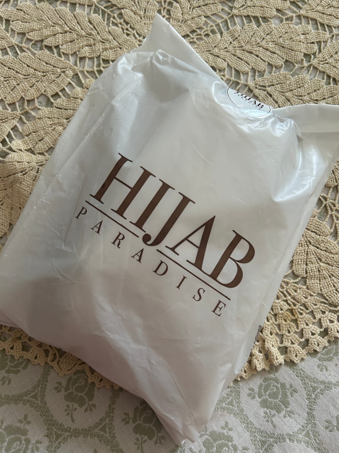 Customer photo review of Jersey Hijab - Beige Almond