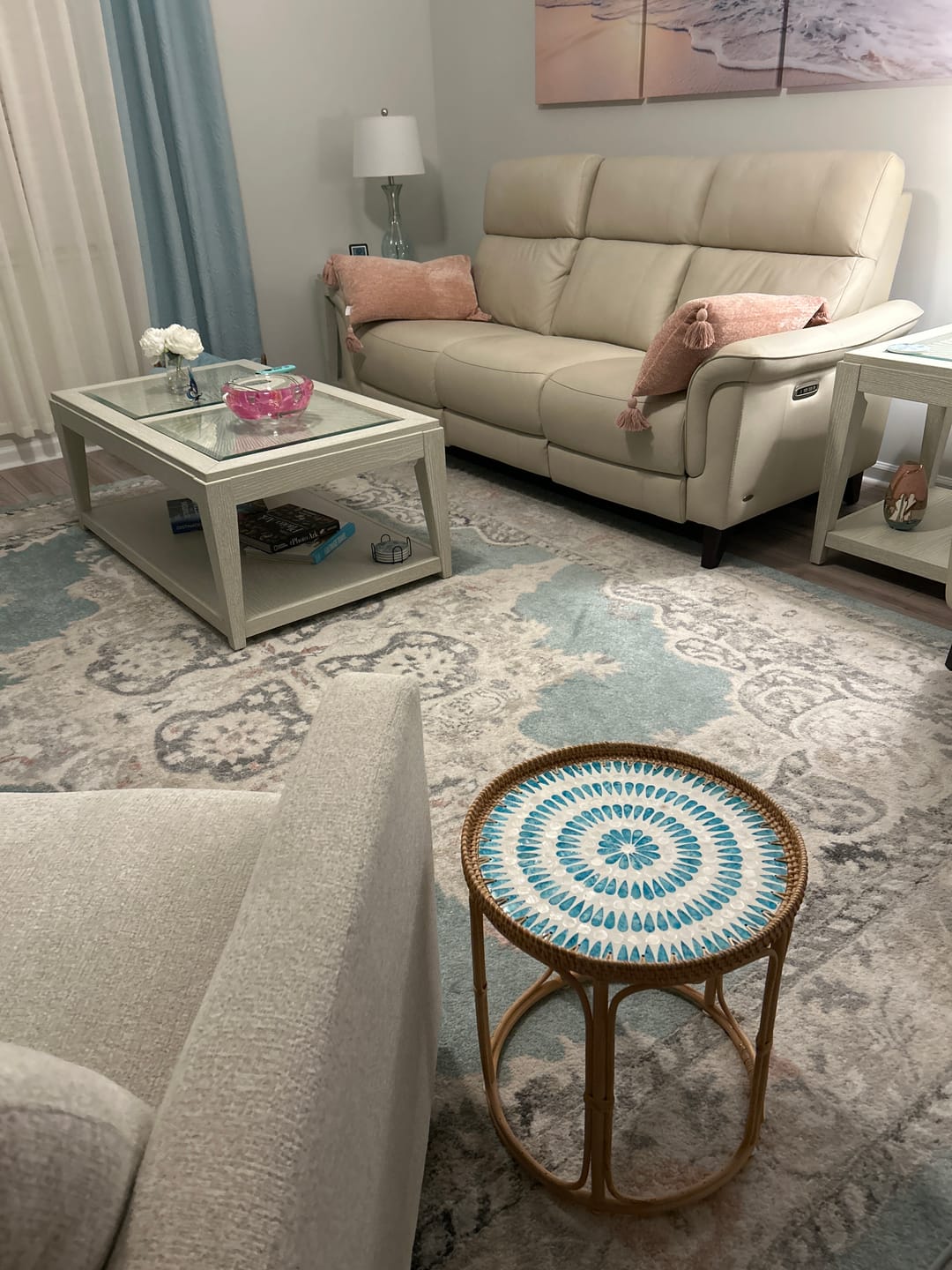 Customer photo review of Serene Rattan Table
