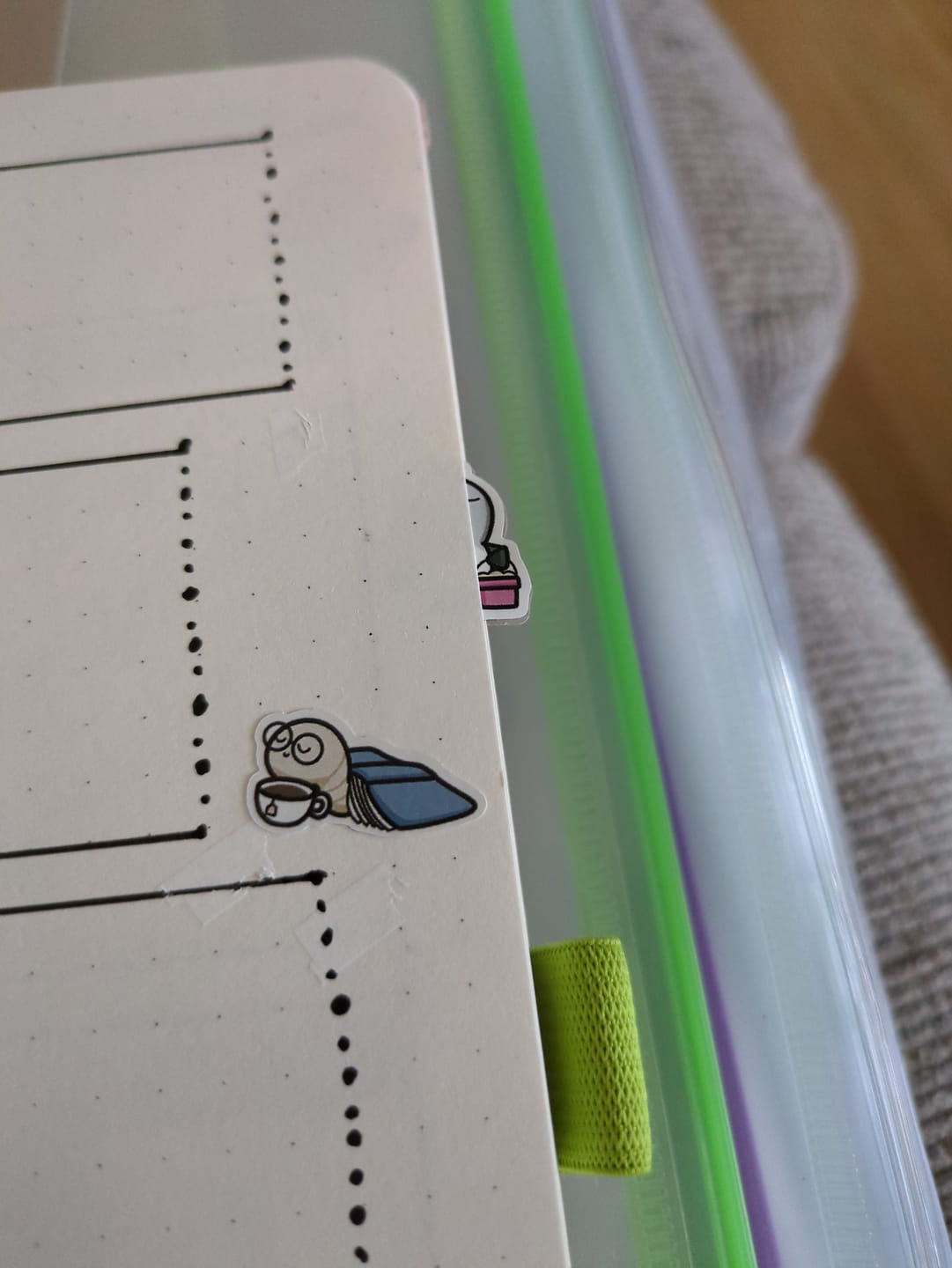 Customer photo review of Little Bookworm Planner Stickers