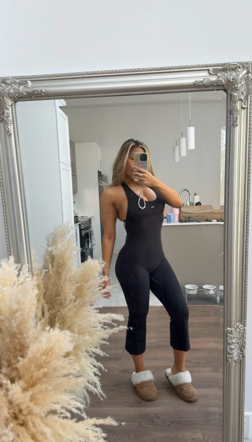 Customer photo review of The Halter Onesie / Black