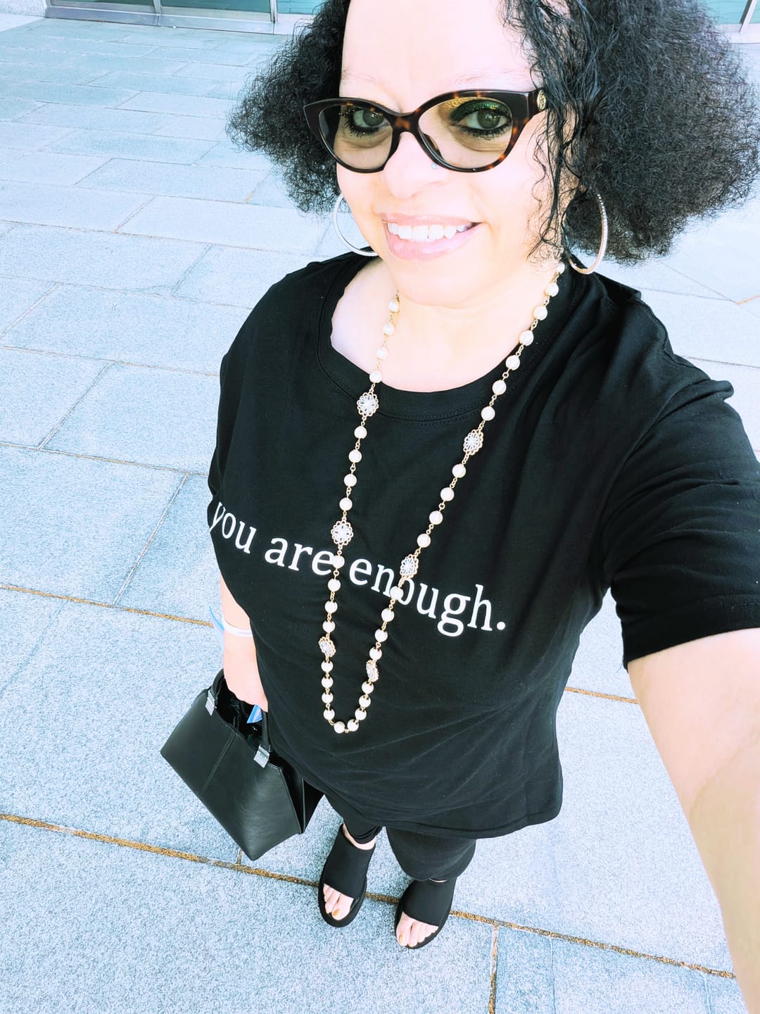 Customer photo review of The Original 'Dear Person Behind Me' T-Shirt