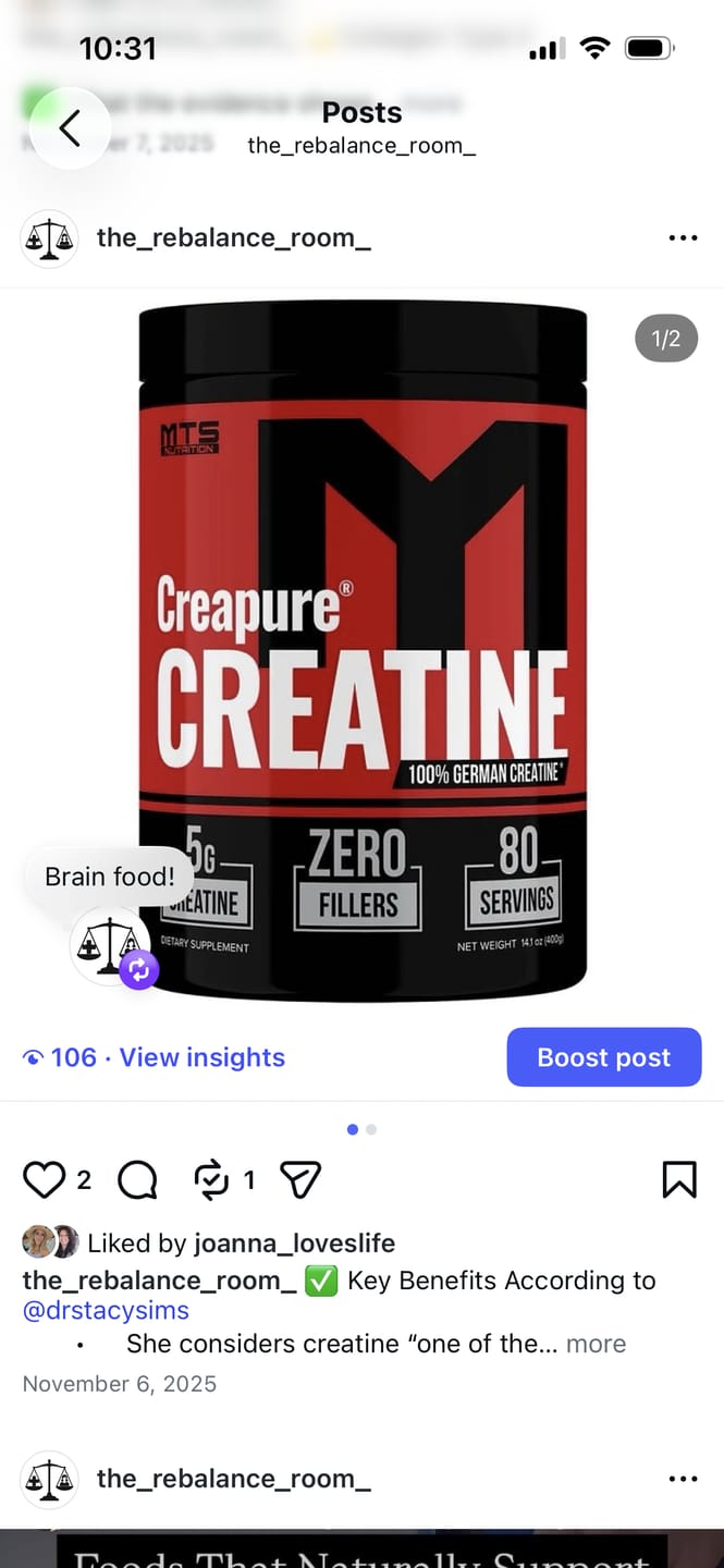 Customer photo review of Creatine Powder (Creapure®) Pure German Creatine