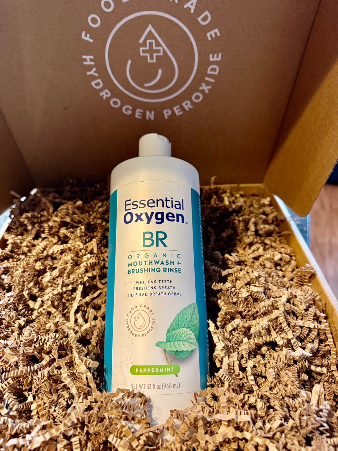 Customer photo review of BR | Organic Mouthwash + Brushing Rinse | Cinnamint
