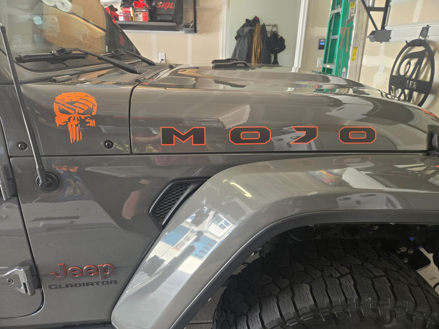 Customer photo review of Premium Hood Lettering | Set of 2