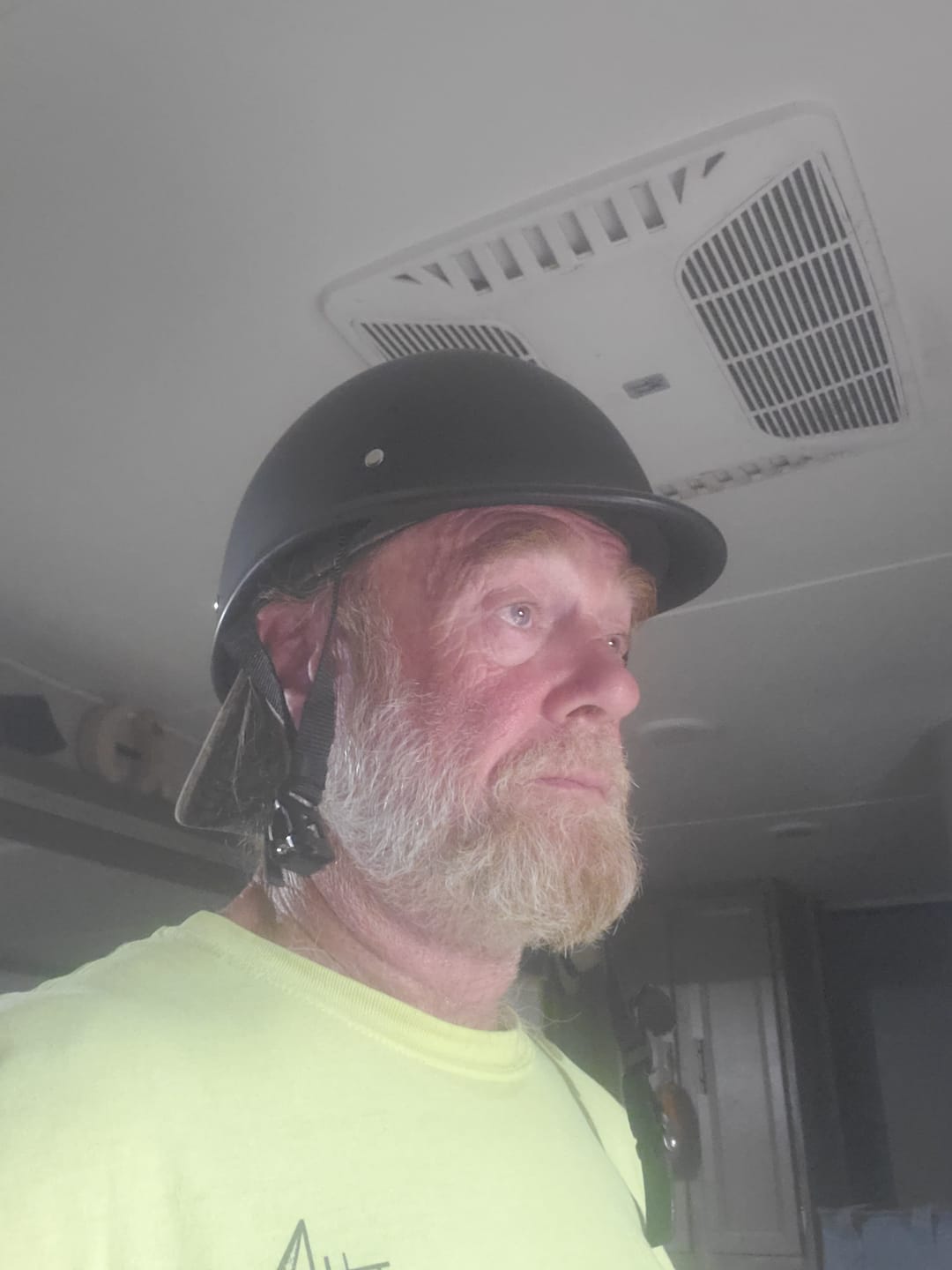 Customer photo review of Smallest & Lightest DOT Open Face Polo Helmet- Matte Black