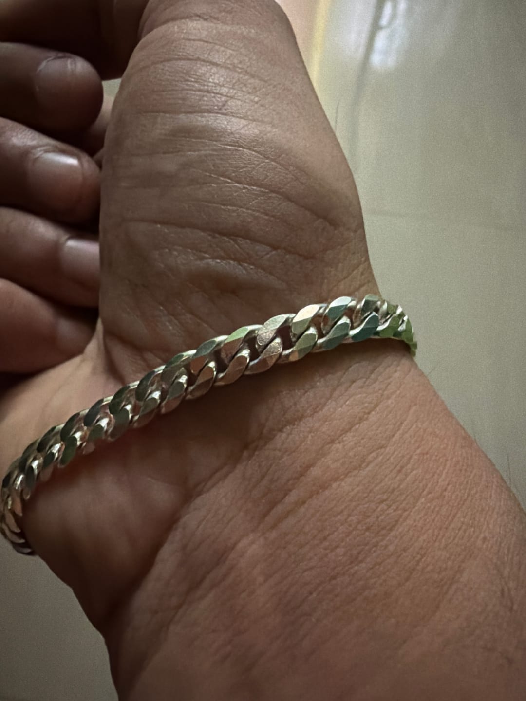 Customer photo review of Silver Classic Bracelet for Him