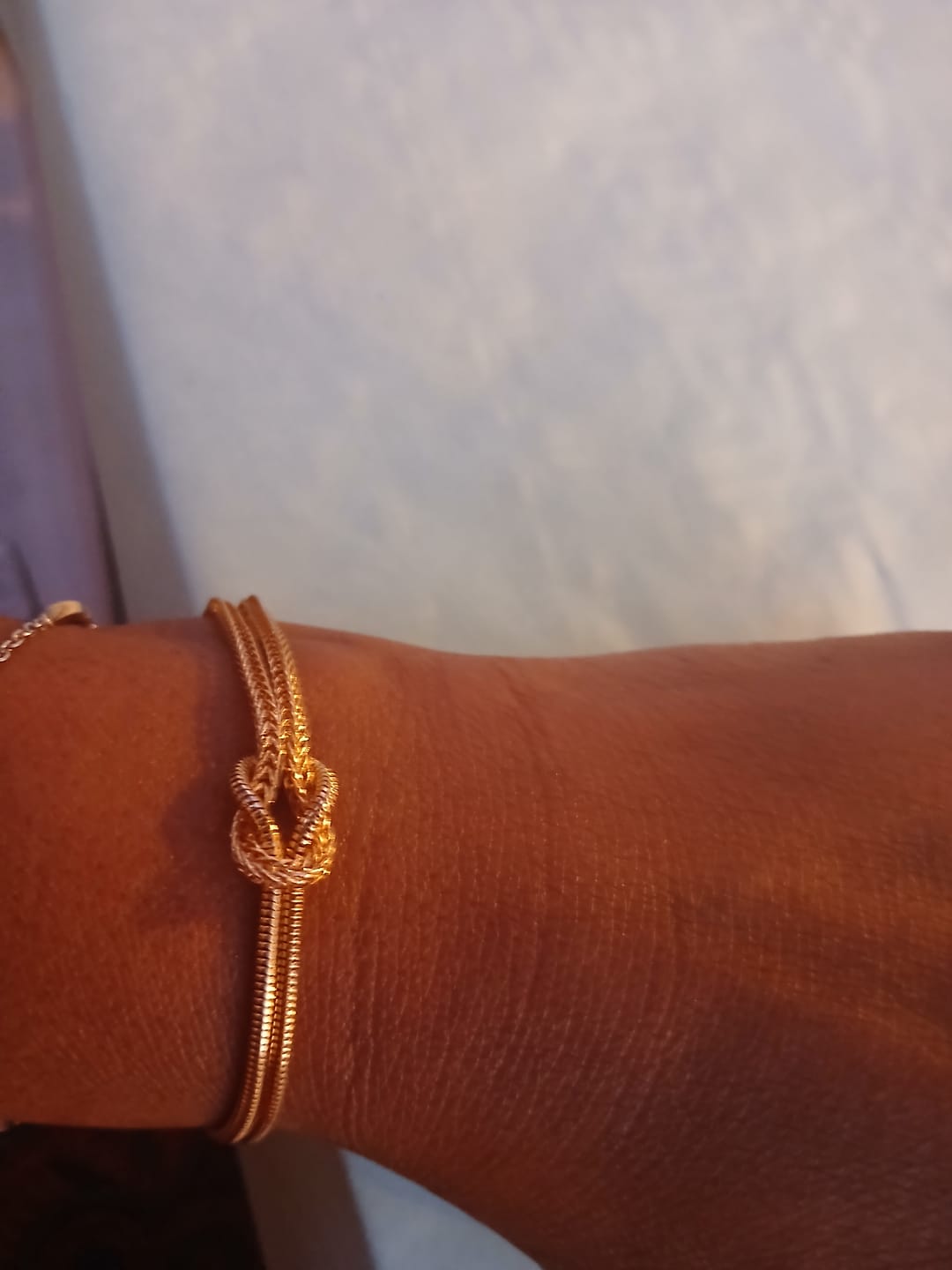 Customer photo review of Bracelet Nœud d'Éternité