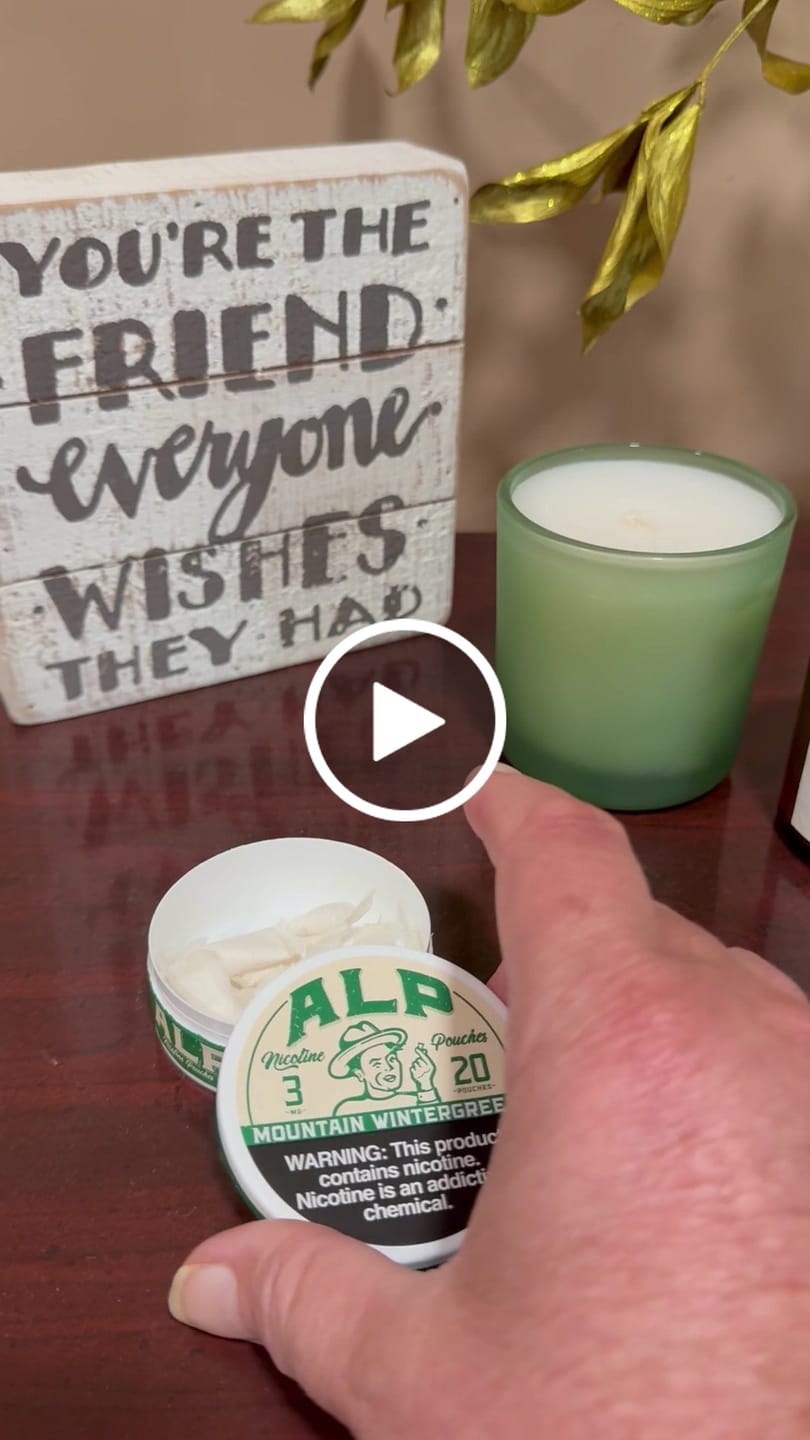 Customer video review of Mountain Wintergreen Nicotine Pouches