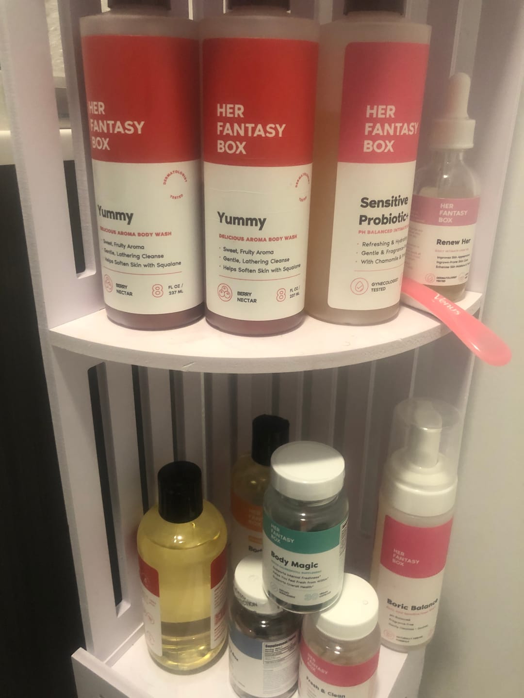 Customer photo review of Body Splash - Skin Smoothing Body Oil  (Yummy)