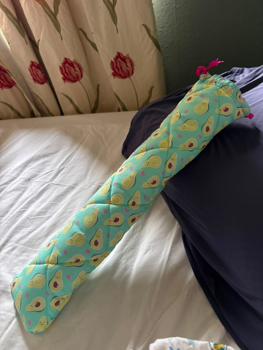 Customer photo review of Avocado Hearts Polycotton Fabric