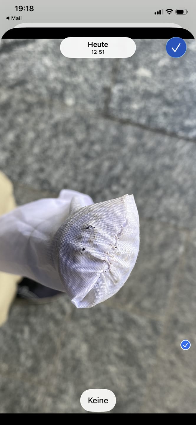 Customer photo review of Stockschirm Edinburgh
