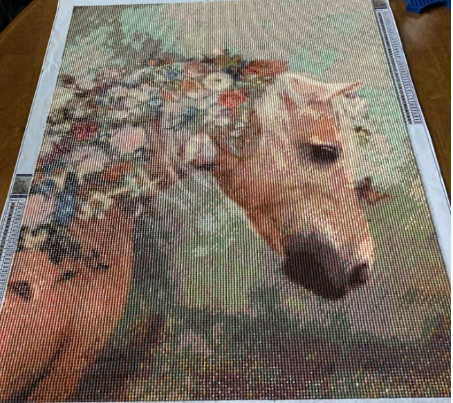 Customer photo review of Custom Diamond Painting Kits