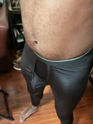 Customer photo review of Men's Mid-Rise Separation Sports Tights