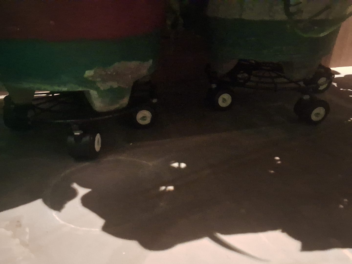 Customer photo review of TryGreen Luna Wheel Rolling Plant Stand for Planters