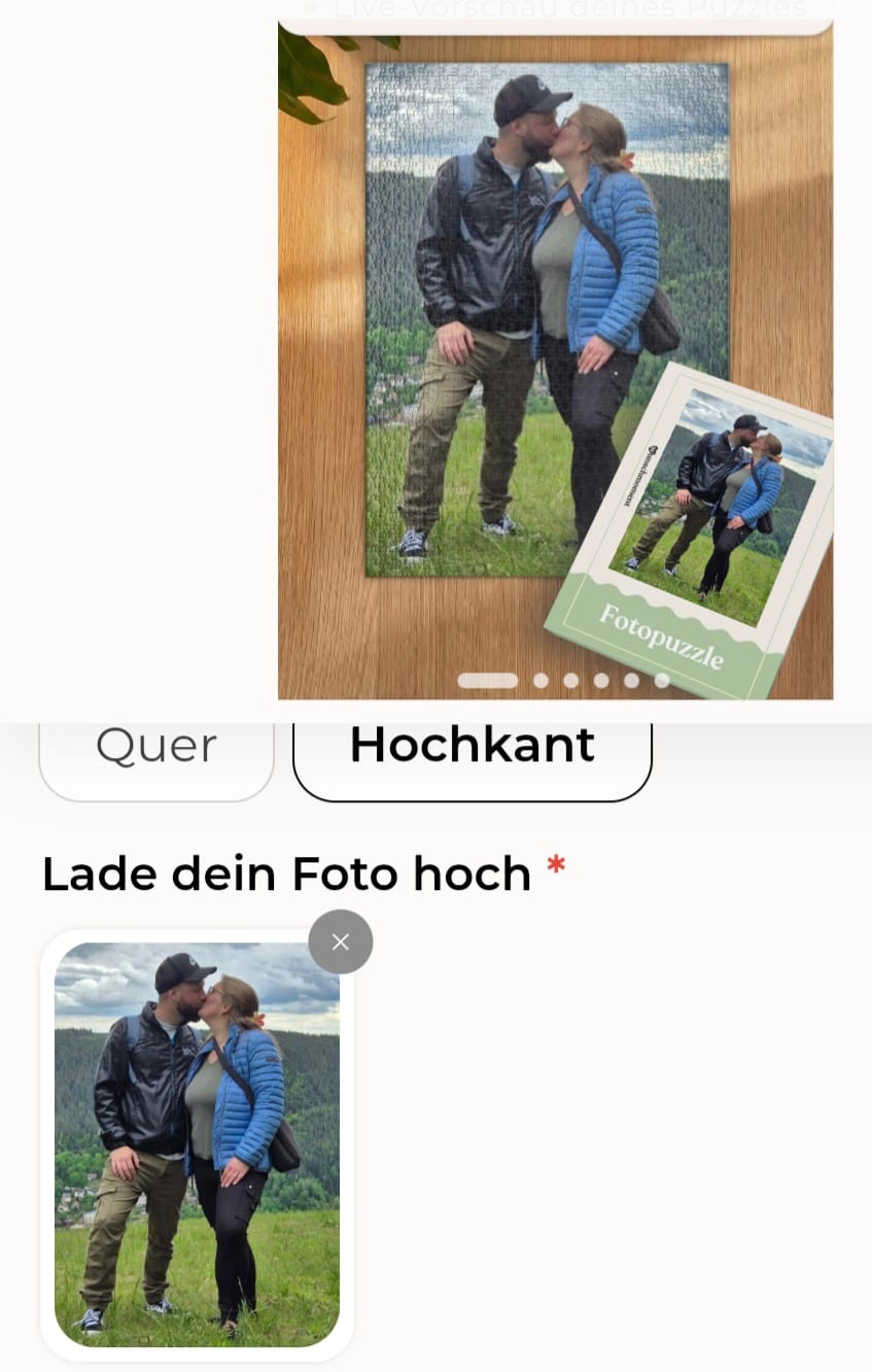 Customer photo review of Personalisiertes Fotopuzzle