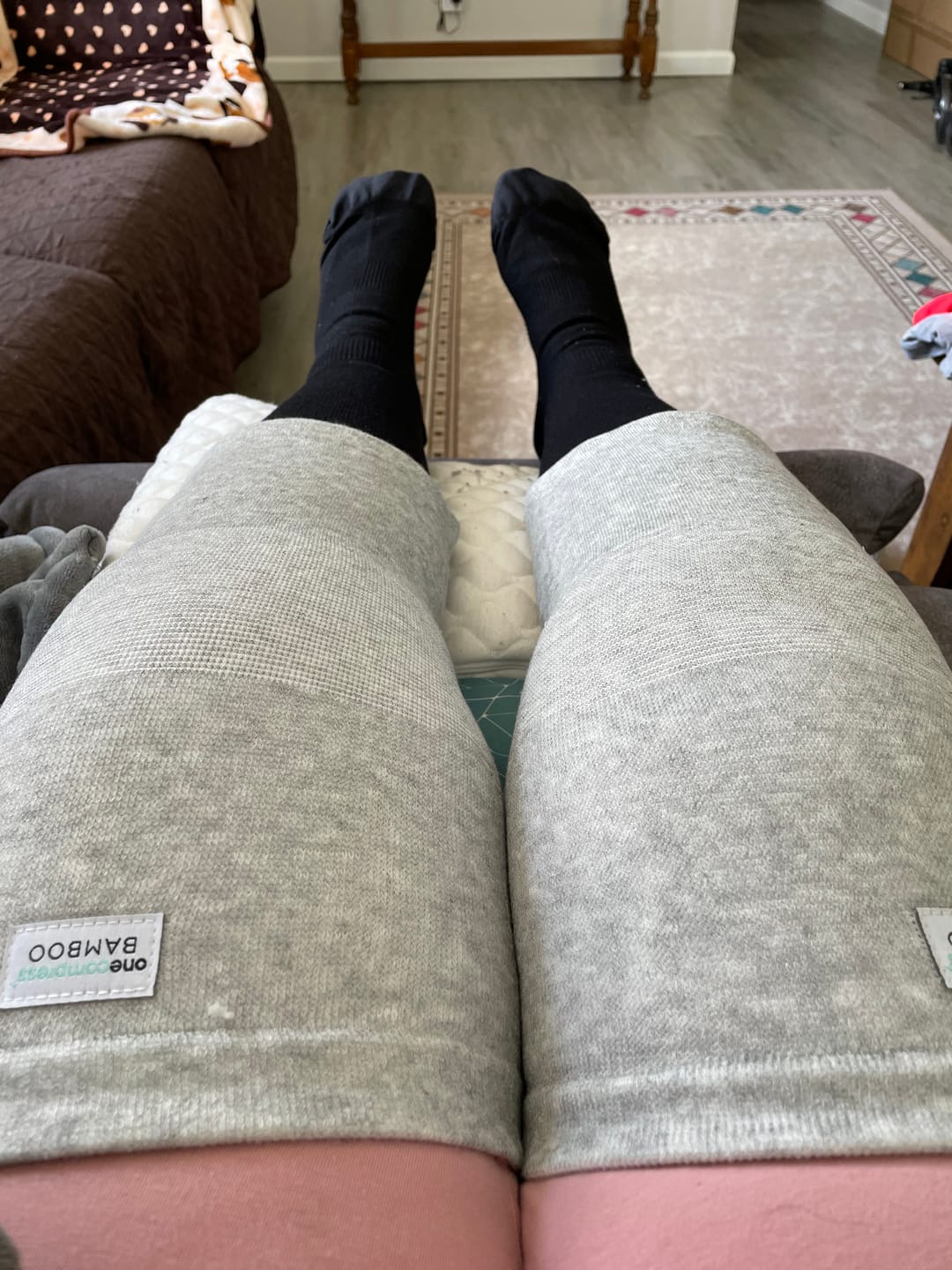 Customer photo review of Premium Bamboo Knee Sleeve (Single)