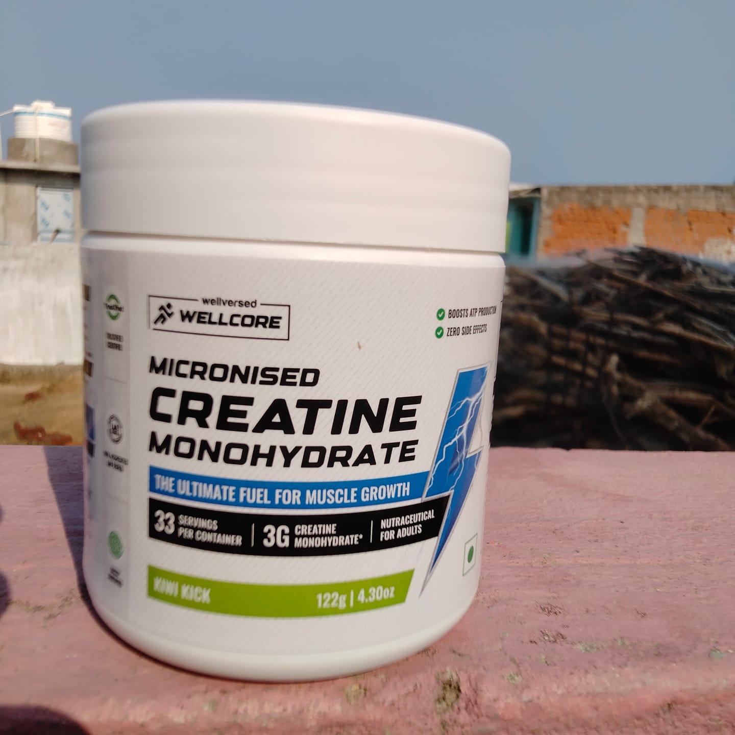 Customer photo review of Wellcore - Pure Micronised Creatine Monohydrate | Kiwi Kick (122g, 33 servings)