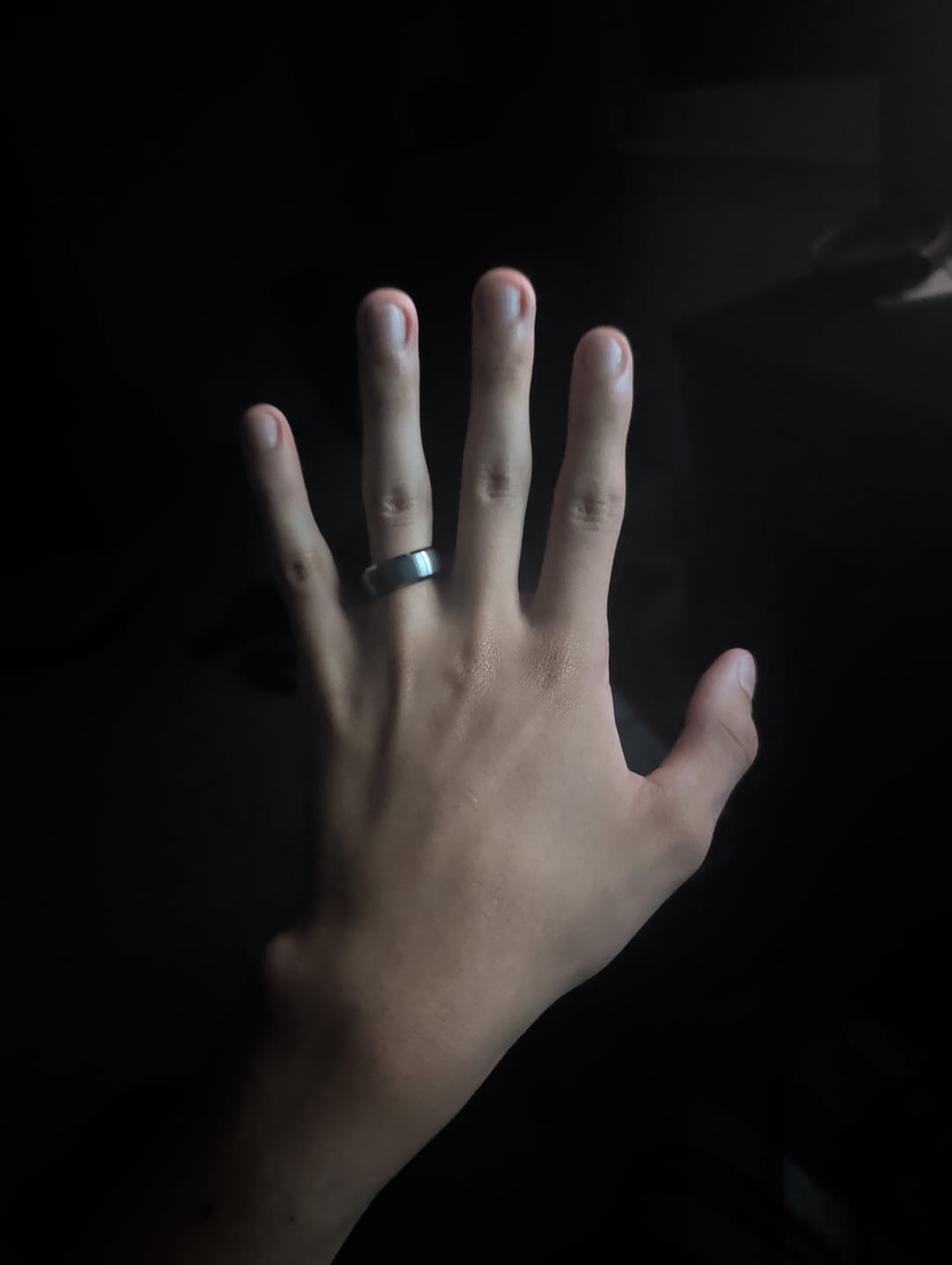 Customer photo review of Engraved Promise Ring