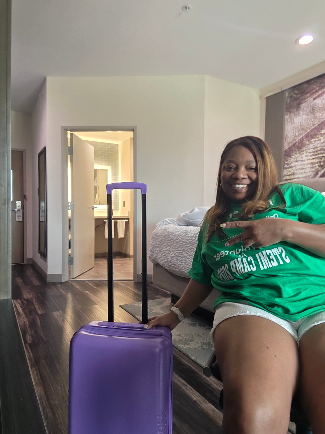 Customer photo review of Personal Item Suitcase 4.0