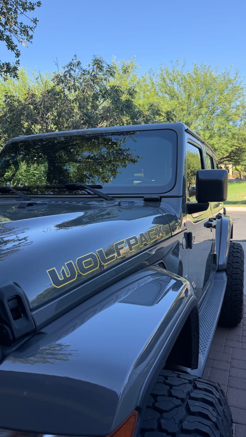 Customer photo review of Premium Hood Lettering | Set of 2