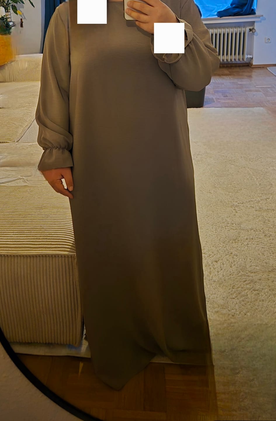 Customer photo review of Abaya mit Rüschenärmeln