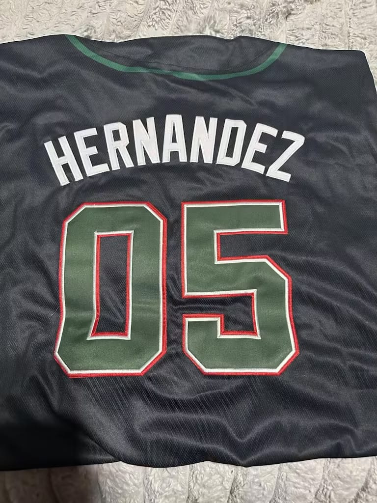Customer photo review of Mexico Heritage Custom Baseball Jersey
