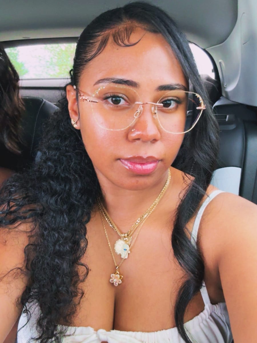 Customer photo review of Cecily Eyeglasses