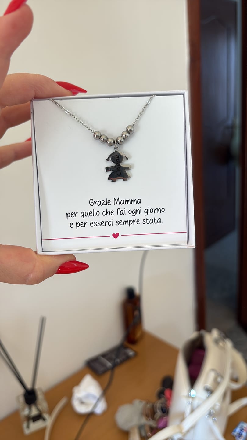 Customer photo review of Collana con bambini - I Miei Tesori
