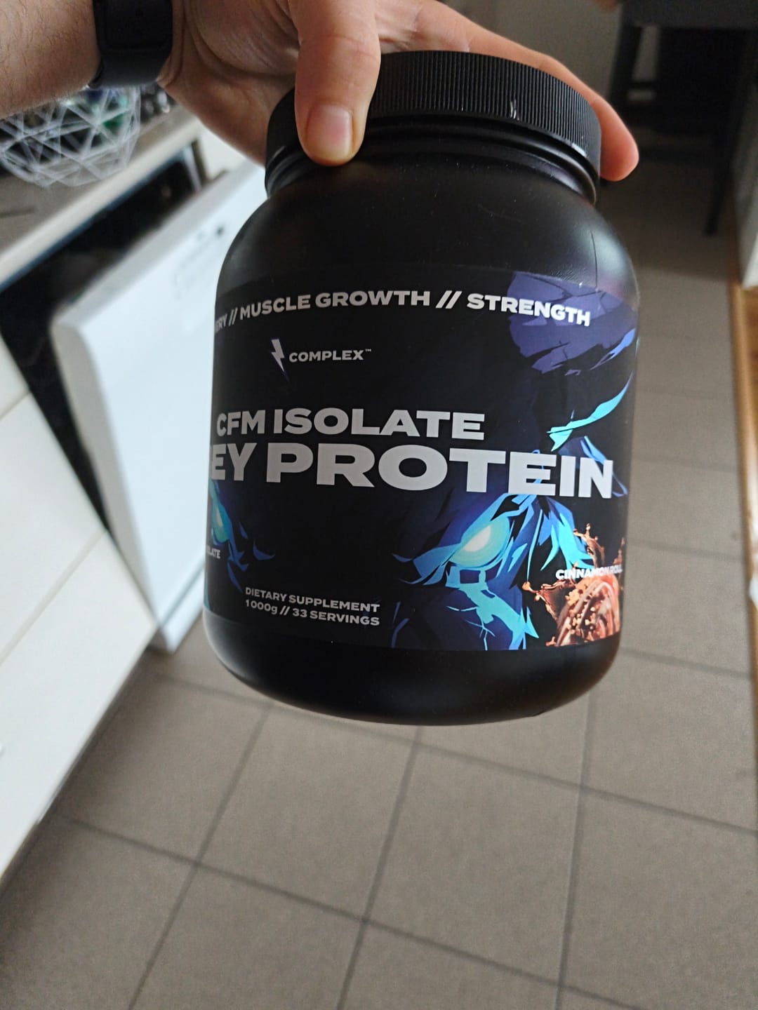Customer photo review of CFM Whey Protein Isolate
