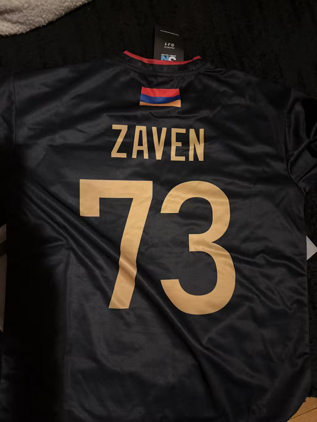 Customer photo review of Armenia Heritage Custom Football Jersey