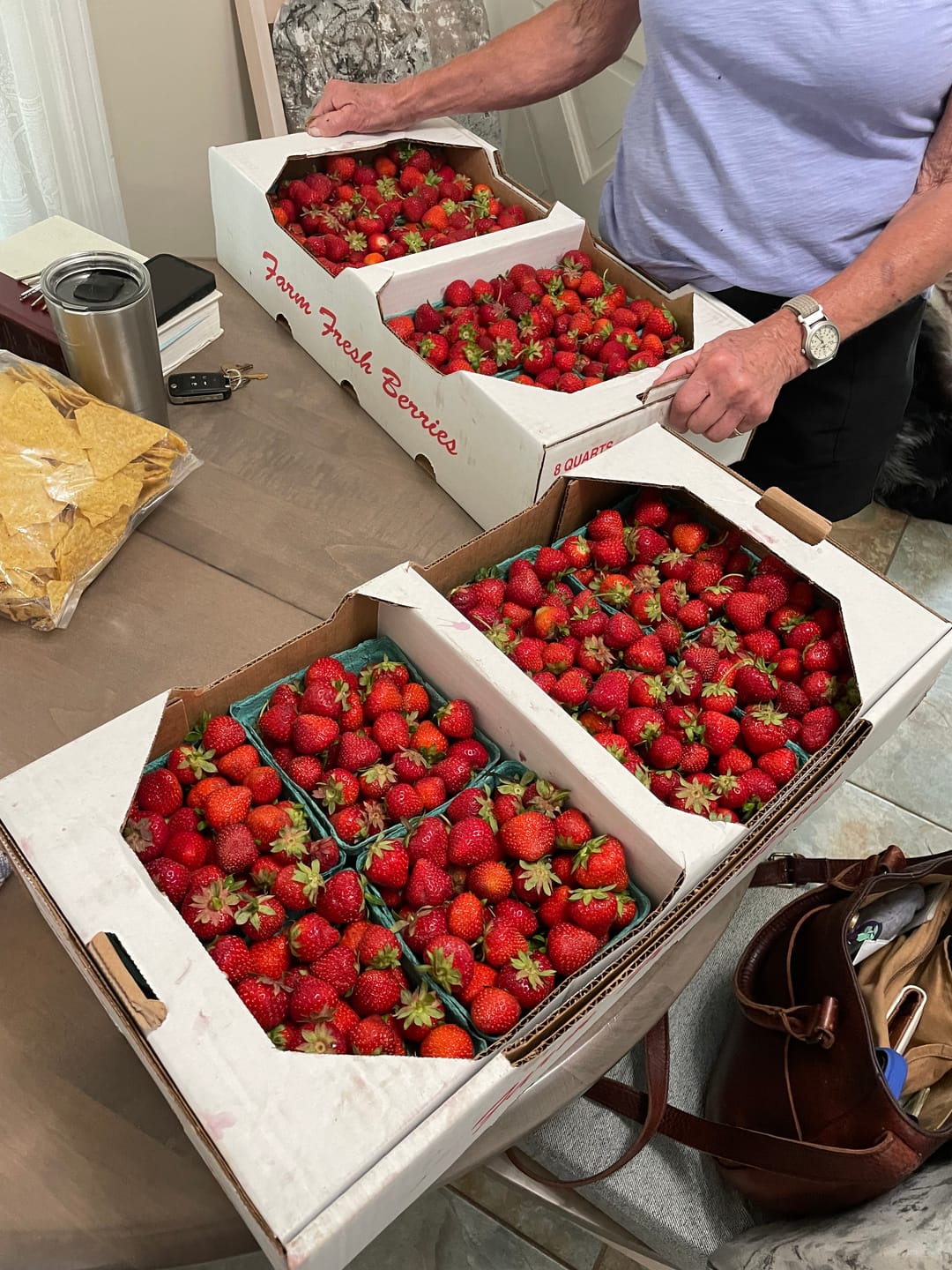 Customer photo review of Indiana Strawberries